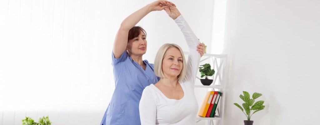 Post-operative shoulder rehabilitation physical therapy