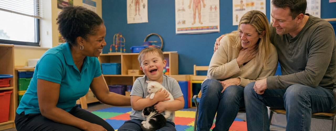 Pediatric occupational therapy for neurological conditions from birth at Synergy Therapeutic Group — support for children with Down syndrome and other genetic and neurological disorders in Carbondale, IL