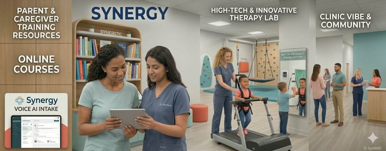 Pediatric occupational therapy resources at Synergy Therapeutic Group — parent and caregiver education for children in Carbondale, IL