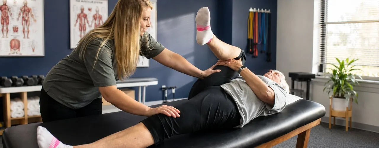 Manual therapy at Synergy Therapeutic Group — hands-on physical therapy techniques for joint mobilization, soft tissue work, and chronic pain relief in Carbondale, IL