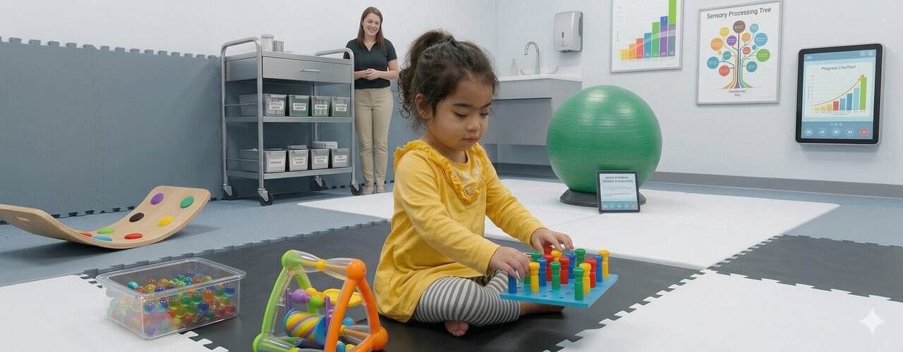 Pediatric occupational therapy at Synergy Therapeutic Group — comprehensive treatment for children's developmental, sensory, and motor challenges in Carbondale, IL