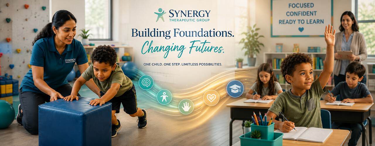 Pediatric occupational therapy helping a child build the focus to sit still and learn confidently in school, Carbondale, Illinois